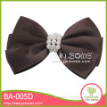 Cheep wholesale women brown fabric ribbon bow